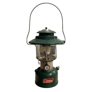 Vintage 1971 Coleman 228F Double Mantle Liquid Fuel Camping Large Lantern